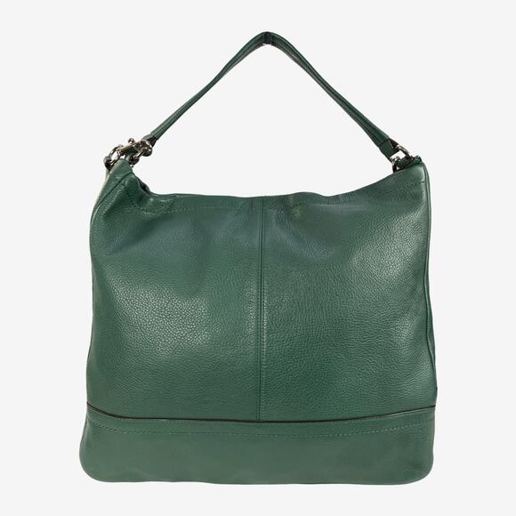 Coach Park Pebbled Leather Hobo Shoulder Crossbody Bag Pine Green F23293 - Picture 7 of 16